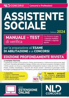 Assistente sociale 2024. Manuale + Test di verifica per la preparazione all'esame di abilitazione e ai concorsi