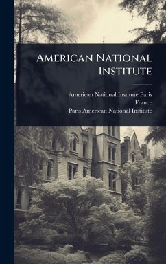 Cover American National Institute