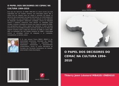 Cover O Papel DOS Decisores Do Cemac Na Cultura 1994-2010