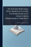 De Inferis Rebusque Post Mortem Futuris Ex Hebraeorum Et Graecorum Opinionibus Libri Duo