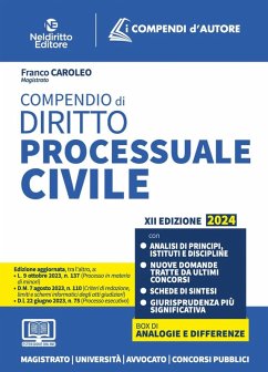 Compendio di diritto processuale civile - Caroleo, Franco