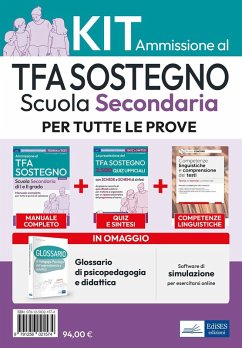 Kit base specializzazione sostegno didattico scuola secondaria. Eserciziari + Manuale + Software + Glossario