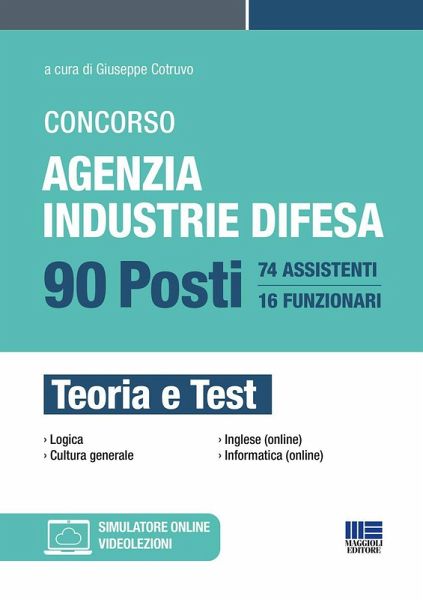 Concorso agenzia industrie difesa. 90 posti. Teoria e test