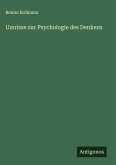 Umrisse zur Psychologie des Denkens