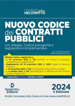 Nuovo codice dei contratti pubblici plus 2024