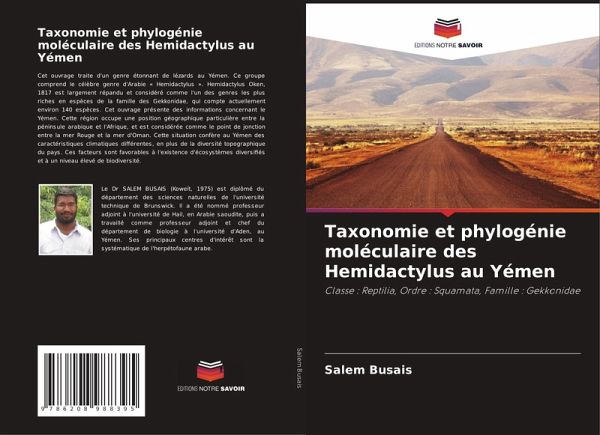 Taxonomie et phylogénie moléculaire des Hemidactylus au Yémen