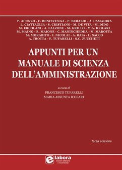 Cover Appunti per un manuale di scienza dell'amministrazione