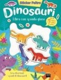 Dinosauri. Sticker feltro. Libro con sfondo gioco Dinosauri. Sticker feltro. Libro con sfondo gioco