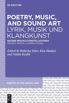 Cover Poetry, Music, and Sound Art / Lyrik, Musik und Klangkunst