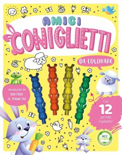 Amici coniglietti da colorare
