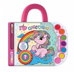 I love unicorns. Valigetta acquerelli. I colorelli