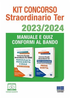 Kit concorso straordinario ter 2023/2024. Manuale e quiz conformi al bando - Calvino, Rosanna; Barone, Leonilde; Billi, Ilaria Kit concorso straordinario ter 2023/2024. Manuale e quiz conformi al bando - Calvino, Rosanna; Barone, Leonilde; Billi, Ilaria