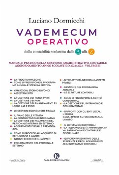 Cover Vademecum operativo della contabilità scolastica dalla A alla Z
