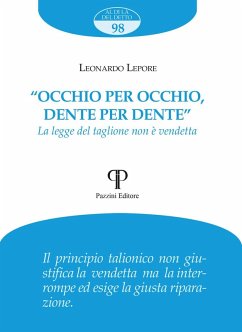 Cover 'Occhio per occhio, dente per dente'. La legge del taglione non è vendetta