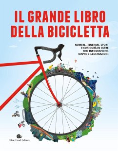 Cover Il grande libro della bicicletta. Numeri, itinerari, sport e curiosità in oltre 1000 infografiche, mappe e illustrazioni