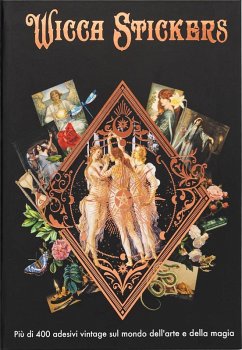 Cover Wicca stickers. Più di 400 adesivi vintage sul mondo dell'arte e della magia