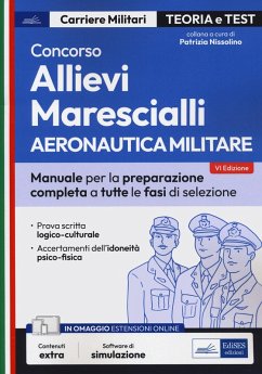 Cover Concorso allievi marescialli. Aeronautica militare. Manuale per la preparazione completa a tutte le fasi di selezione