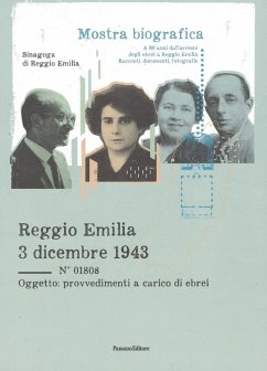 Cover Reggio Emilia 3 dicembre 1943. Mostra bibliografica a ottant'anni dall'arresto degli ebrei a Reggio Emilia. Racconti, documenti, fotografie