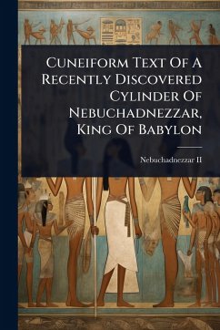 Cover Cuneiform Text Of A Recently Discovered Cylinder Of Nebuchadnezzar, King Of Babylon