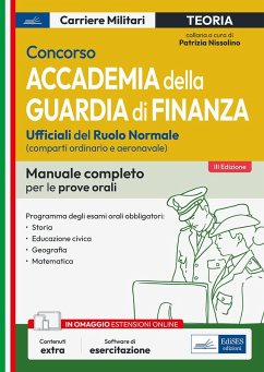 Cover Concorso Accademia della Guardia di Finanza. Manuale completo per le prove orali