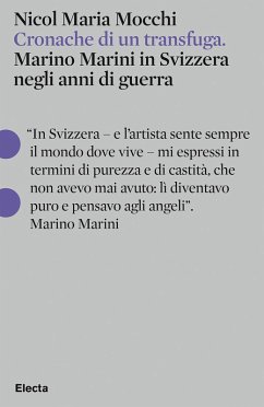 Cover Cronache di un transfuga. Marino Marini in Svizzera negli anni di guerra