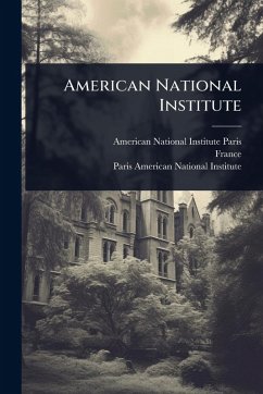 Cover American National Institute