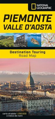 Cover Piemonte e Valle d'Aosta. Road Map. Destination Touring 1:250.000