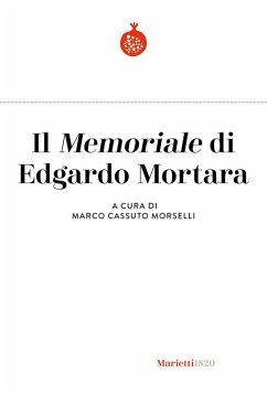 Cover Il 'Memoriale' di Edgardo Mortara