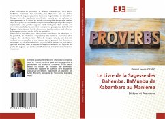Cover Le Livre de la Sagesse des Bahemba, BaMuebu de Kabambare au Manièma
