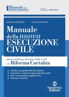 Manuale della nuova esecuzione civile, alla luce della c.d. Riforma Cartabia - Lombardi, Antonio