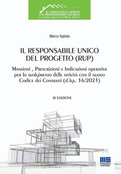 Il Responsabile Unico del Progetto (RUP). Mansioni, prescrizioni e indicazioni operative per lo svolgimento delle attività con il nuovo Codice dei Contratti (d.lgs. 36/2023) - Agliata, Marco Il Responsabile Unico del Progetto (RUP). Mansioni, prescrizioni e indicazioni operative per lo svolgimento delle attività con il nuovo Codice dei Contratti (d.lgs. 36/2023) - Agliata, Marco
