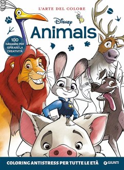 Cover Disney animals. Coloring antistress per tutte le età