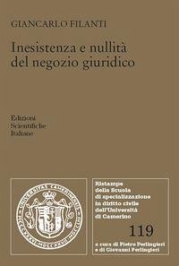 Inesistenza e nullità del negozio giuridico - Filanti, Giancarlo Inesistenza e nullità del negozio giuridico - Filanti, Giancarlo