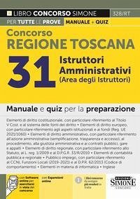 Cover Concorso regione Toscana 31 istruttori amministrativi (area degli istruttori). Manuale e quiz per la preparazione