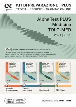 Cover Alpha Test. Medicina. TOLC-MED. Kit di preparazione Plus. Teoria + esercizi + training online