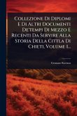 Collezione Di Diplomi E Di Altri Documenti De'tempi Di Mezzo E Recenti Da Servire Alla Storia Della Cittla Di Chieti, Volume 1...