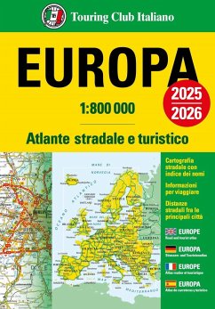 Europa. Atlante stradale e turistico 1:800.000. 2025-2026 Cover Europa. Atlante stradale e turistico 1:800.000. 2025-2026