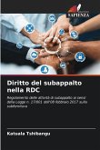 Diritto del subappalto nella RDC
