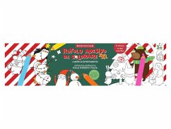Cover Rotolo adesivo da colorare XXL. Buon Natale!