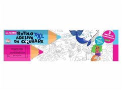 Cover Rotolo adesivo da colorare XXL. Nel mare