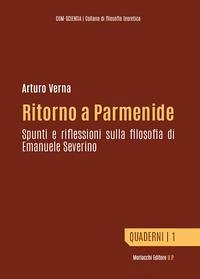 Cover Ritorno a Parmenide. Spunti e riflessioni sulla filosofia di Emanuele Severino