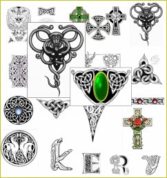 Cover Keltische Tattoos und Keltische Buchstaben Tattos. (eBook, ePUB)