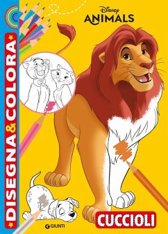 Cover Cuccioli. Disney Animals. Disegna & colora