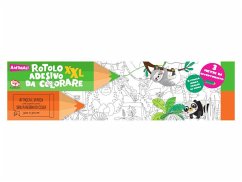 Cover Rotolo adesivo da colorare XXL. Animali