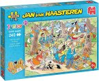 Jumbo 1110100532 - Jan van Haasteren Junior 21, Fröhlicher Flohmarkt, Comic-Puzzle, 240 Teile