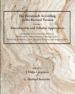 Cover The Hexateuch According to the Revised Version, Volume 1 Introduction and Tabular Appendices