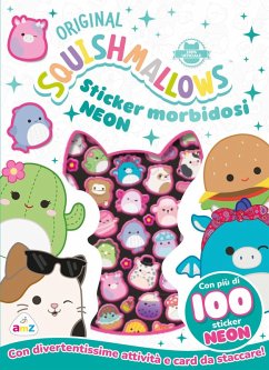 Cover Squishmallows. Sticker morbidosi Neon