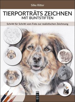 Cover Tierporträts zeichnen mit Buntstiften