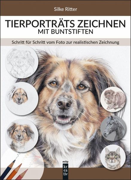 Tierporträts zeichnen mit Buntstiften Tierporträts zeichnen mit Buntstiften