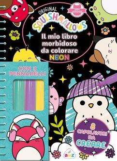 Il mio libro morbidoso da colorare neon. Squishmallows